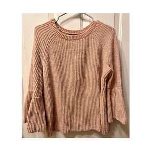 Pink Bell Sleeve Sweater🖤